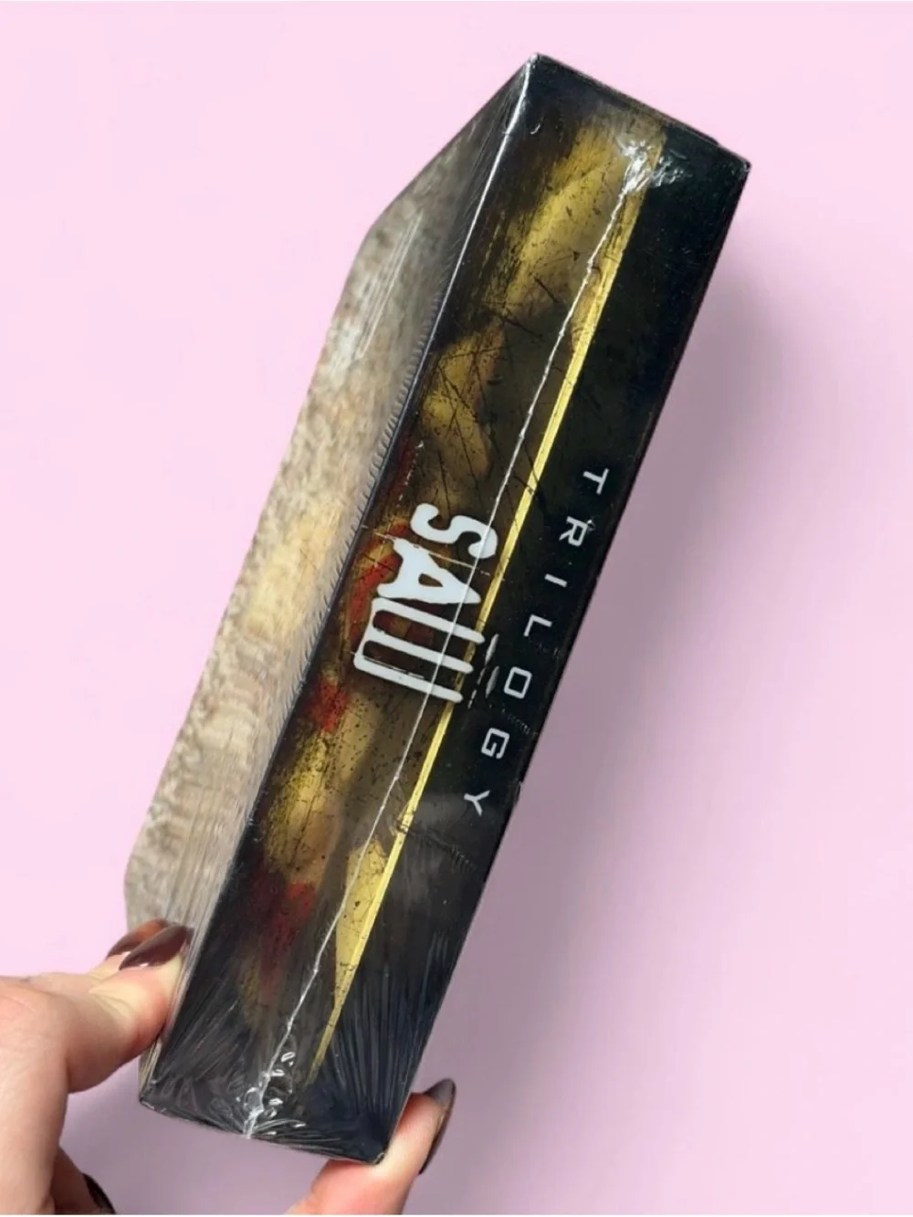 Saw trilogy collectors edition with 3D Jigsaw, contains 3 movies